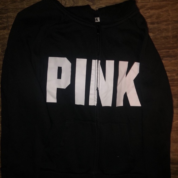 Black PINK VS Zip Up Jacket W/ Hoodie - Picture 5 of 5
